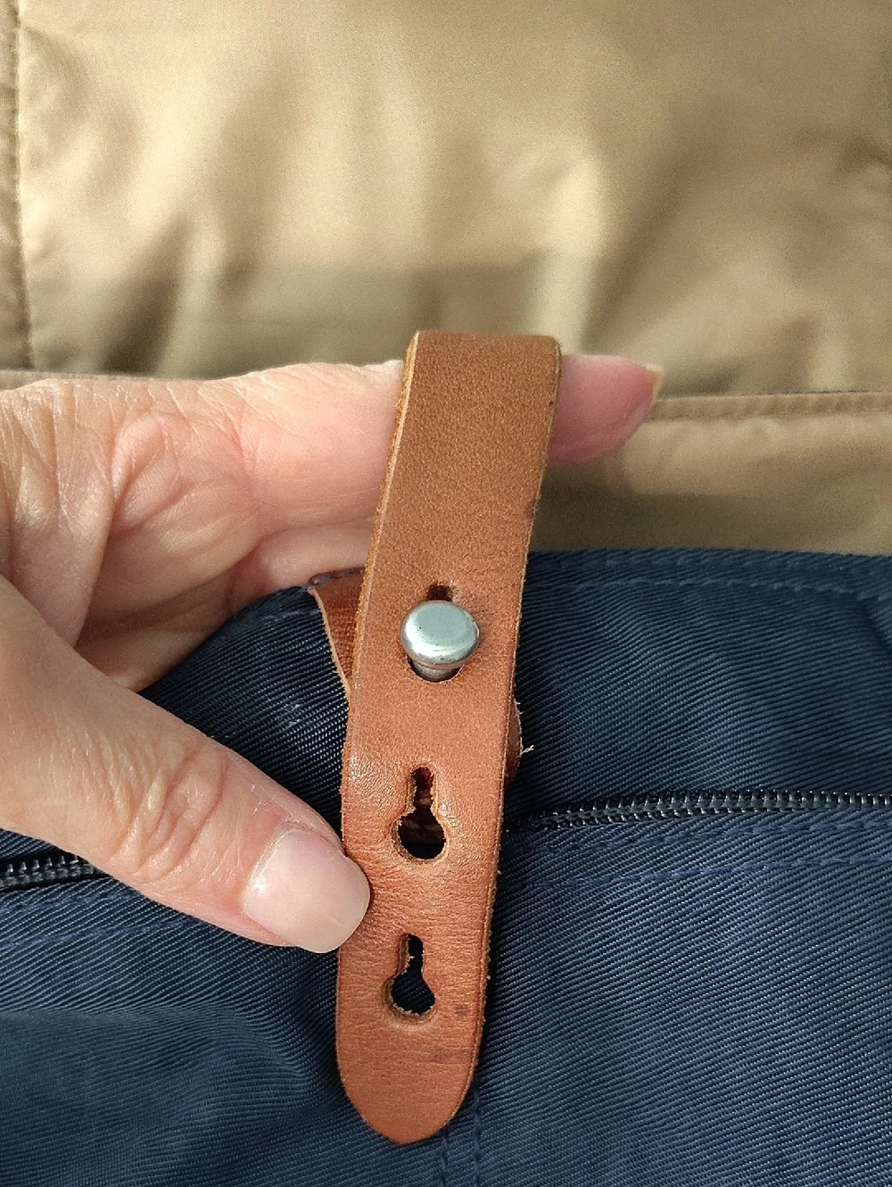 J. Crew Messenger Bag Hardwick Blue Brown
